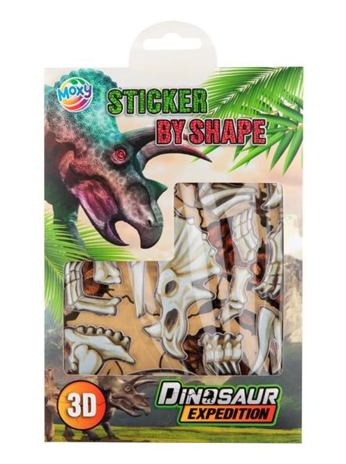 Moxy dinoszaurusz csontváz matricázó készlet, Triceratops Grafix