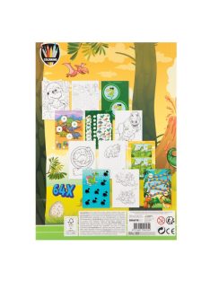   Moxy színező könyv fejlesztő feladatokkal 64 oldalas, Dinoszauruszok Grafix