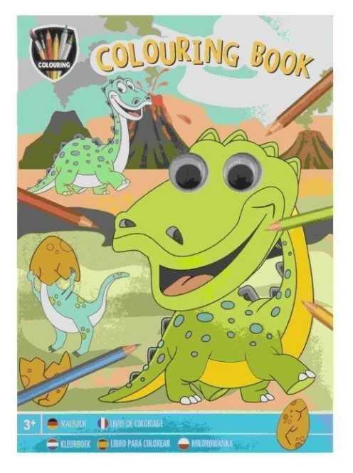 Színező füzet mozgó szemekkel, Fiús 2 Grafix