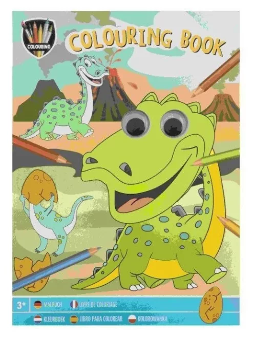 Színező füzet mozgó szemekkel, Fiús 2 Grafix