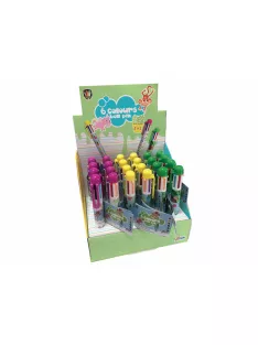 6 színű toll többféle állatos mintával Grafix