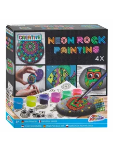 Moxy neon kövek, kavics festő készlet Grafix