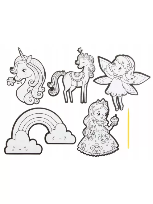 Karckép matrica készítő készlet, unikornisos Grafix