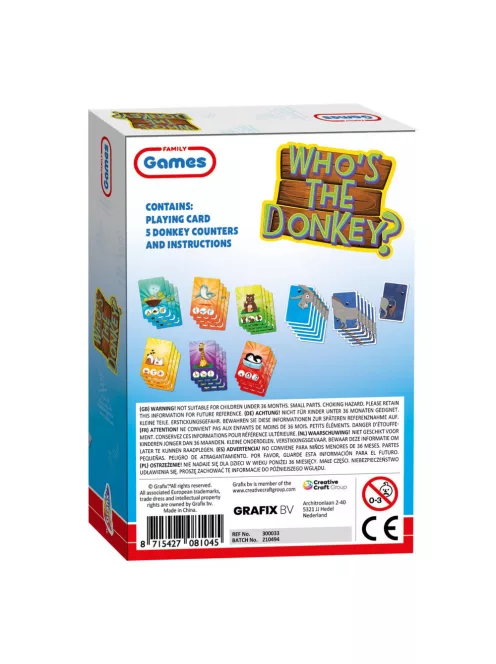 Ki lesz a szamár? kártyajáték, Grafix