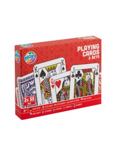Moxy dupla paklis francia kártya, 2x55 kártyalap Grafix
