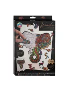 Fa puzzle Elefánt, ÚJ 132 db-os Grafix