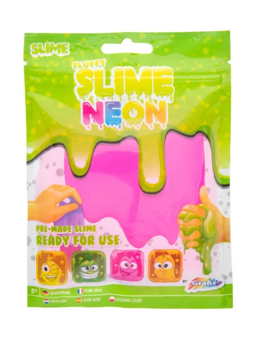 Neon színű puha slime, Rózsaszín Grafix