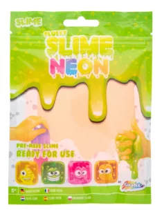 Neon színű puha slime, Narancssárga Grafix