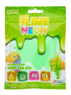 Neon színű puha slime, Zöld Grafix