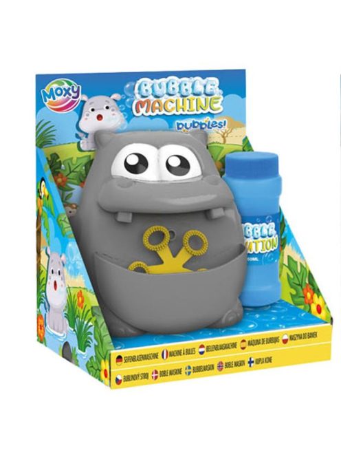 Moxy buborék fújó gép, Víziló Grafix