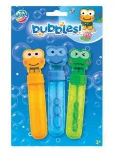 Moxy 3 db-os buborékfújó szett, békák Grafix