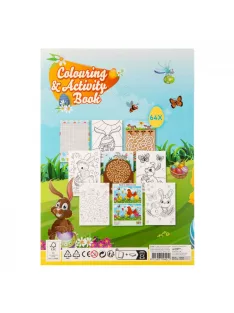   Húsvéti színező könyv fejlesztő feladatokkal, 64 oldalas Grafix