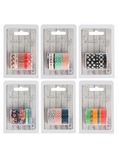   Washi tape dekor szalag 3db-os 3 méteres, többféle CraftArt