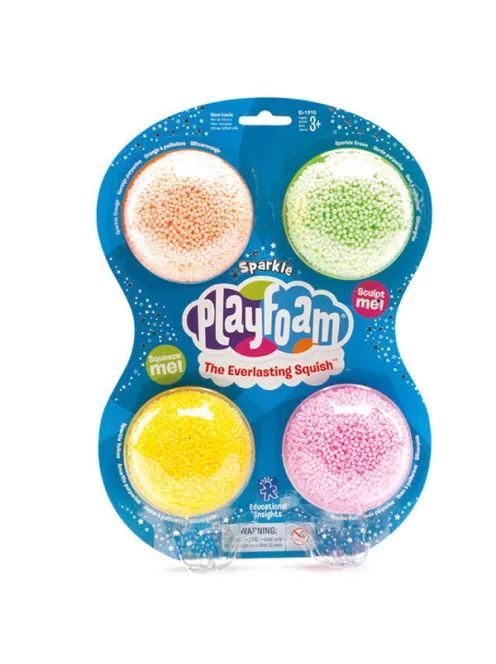 Csillám Playfoam habgyurma (4 db-os csomag)