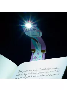 Flexilight Könyvjelző olvasólámpa, lila unikornis