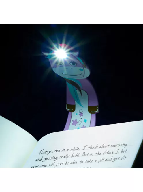 Flexilight Könyvjelző olvasólámpa, lila unikornis