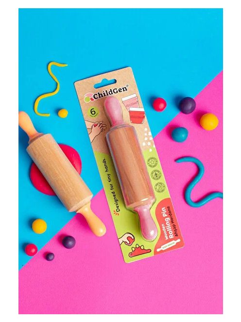 ChildGen natúr sodrófa gyurmázáshoz, pasztell rózsaszín