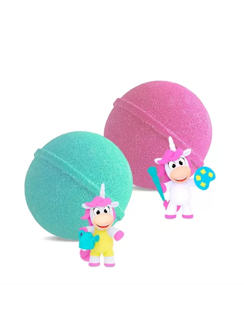 Craze Inkee VEGAN fürdőgolyó unikornis figurával, banán aromával