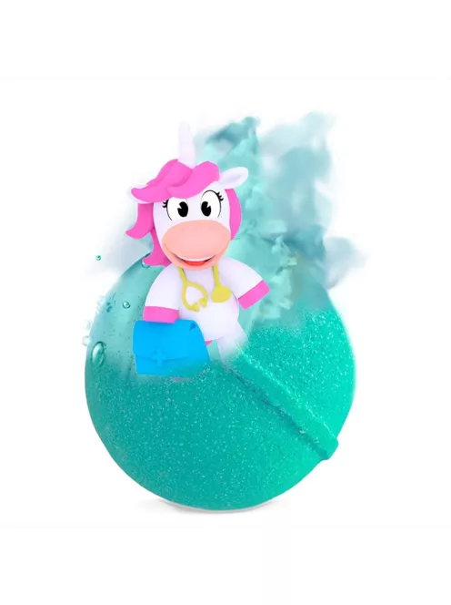 Craze Inkee VEGAN fürdőgolyó unikornis figurával, banán aromával