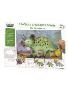 Kép készítés stencillel, Dinoszauruszok Crealign