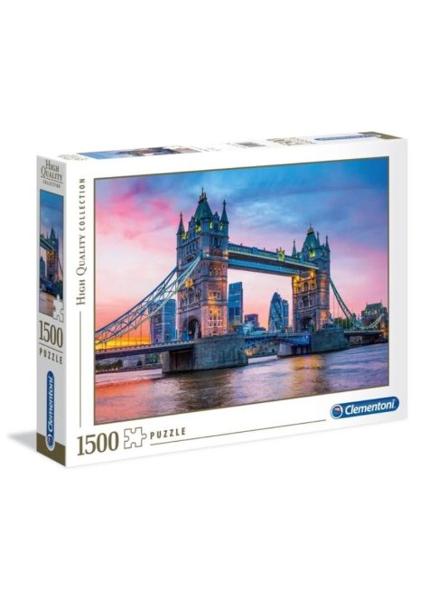 Clementoni 1500 db-os puzzle - A Tower Bridge alkonyatkor