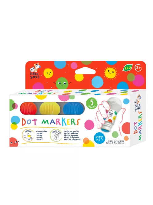Maroknyomda pontozó festéshez 5 élénk színnel Haku Yoka