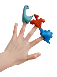   Ujjra húzható marokkréta készlet 6 db-os, Dinoszauruszok Haku Yoka