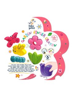   Ujjra húzható marokkréta készlet 6 db-os, Virágoskert Haku Yoka