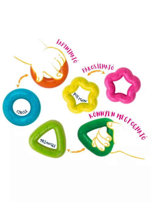 Marokkréta készlet 6 db-os, Színes formák Haku Yoka