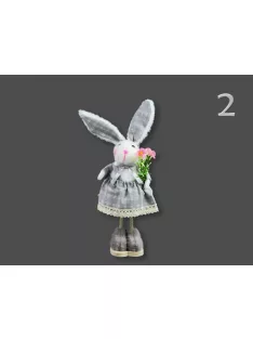 Nyuszi figura szürke 27cm