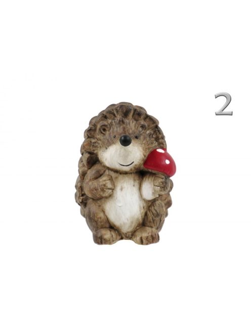 Süni gombával őszi dekoráció, 14,5 cm