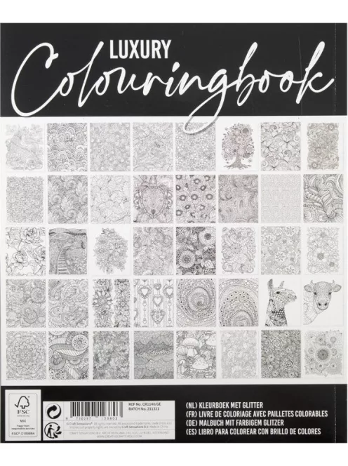 Prémium színező könyv 40 képpel, Halacskás CraftArt