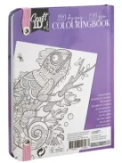 CraftID Színezőfüzet gumiszalaggal 50 lapos, lila CraftArt