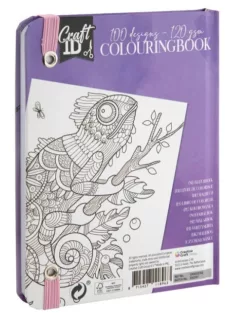   CraftID Színezőfüzet gumiszalaggal 50 lapos, lila CraftArt