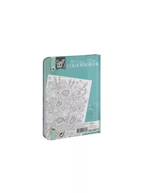 CraftID Színezőfüzet gumiszalaggal 50 lapos, zöld CraftArt