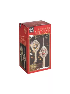   CraftID Makramé karácsonyfadísz készítő kreatív készlet CraftArt