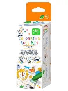   Kihúzható mini színező 4 db marokkrétával, Szafari Haku Yoka