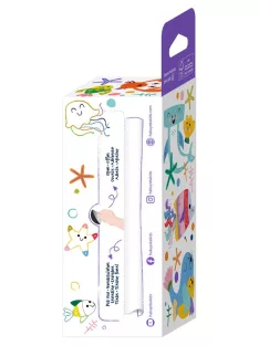   Kihúzható mini színező 4 db marokkrétával, Óceán Haku Yoka