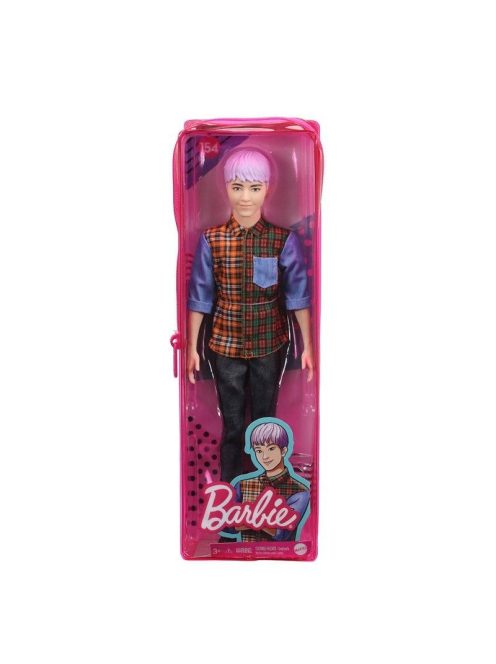 Barbie Fashionista barátok fiú baba (lila hajú)