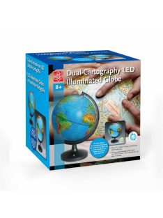   Térképészeti földgömb LED világítással és állvánnyal, 28 cm-es Edu-Toys