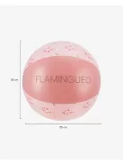 PINKY virág mintás 35 cm-es strandlabda Flamingueo
