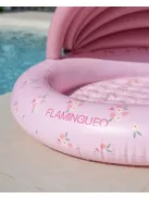 PETUNIA virágos felfújható gyerekmedence árnyékoló tetővel Flamingueo