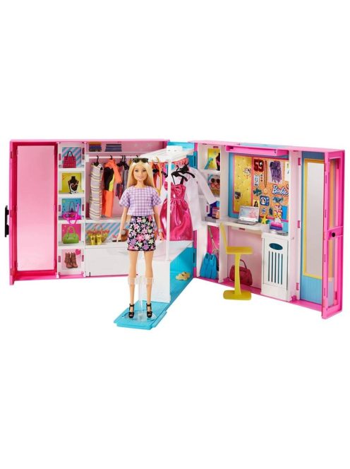Barbie álom öltöző szoba babával