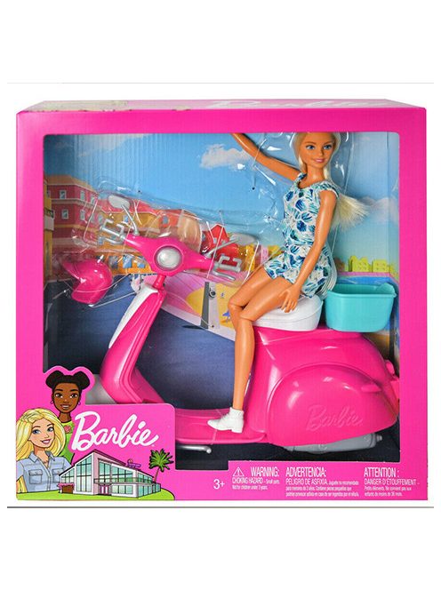 Barbie baba robogóval