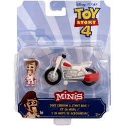   Toy Story 4: Duke Caboom karakter és kaszkadőr motorja mini figuraszett - Mattel