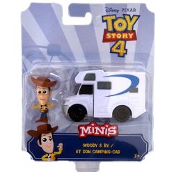   Toy Story 4: Woody karakter és kemping autója mini figuraszett - Mattel