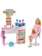 Barbie feltöltődés - Szépségszalon játékszett