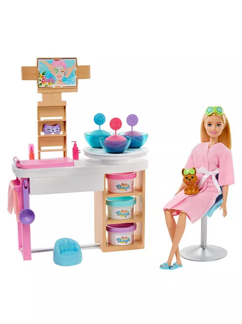 Barbie feltöltődés - Szépségszalon játékszett