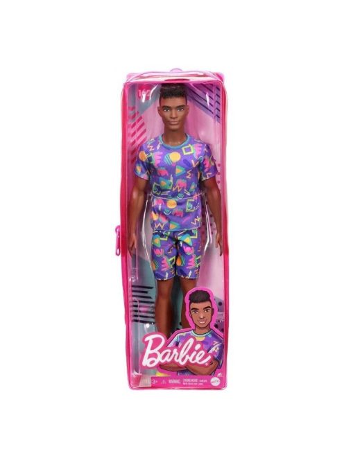 Barbie Fashionista barátok fiú baba (lila ruhás)