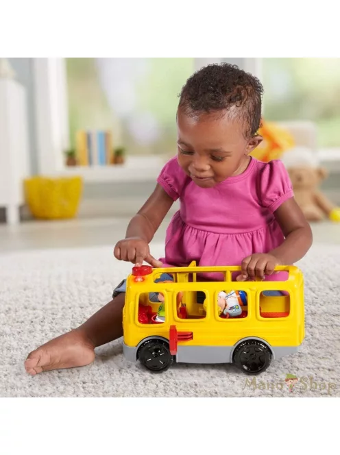 Little People Iskolabusz készségfejlesztő zenélő játék Fisher Price
